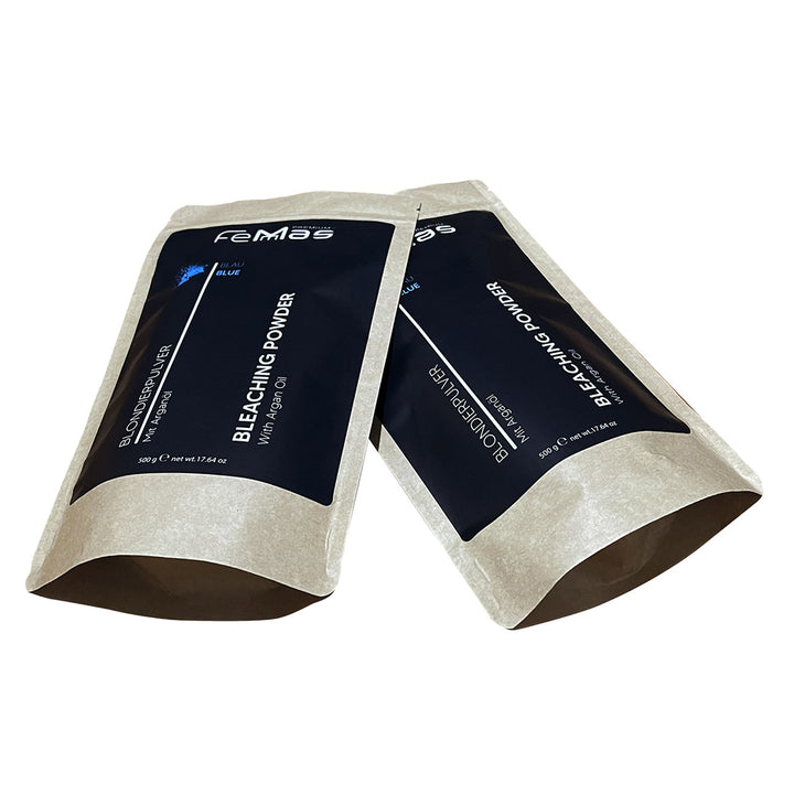 FemMas Blondierpulver Blau mit Arganöl – 500 g