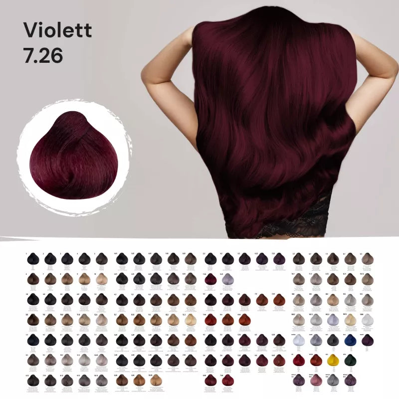 FemMas Haarfarbe 100ml - Violett Rot 7.26