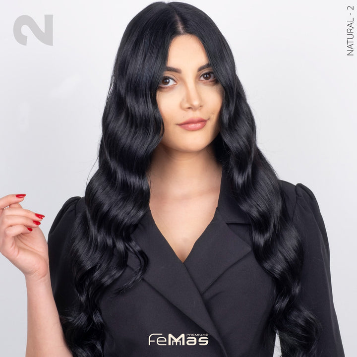 FemMas Haarfarbe 100ml - Schwarzbraun (Farbcode: 2)