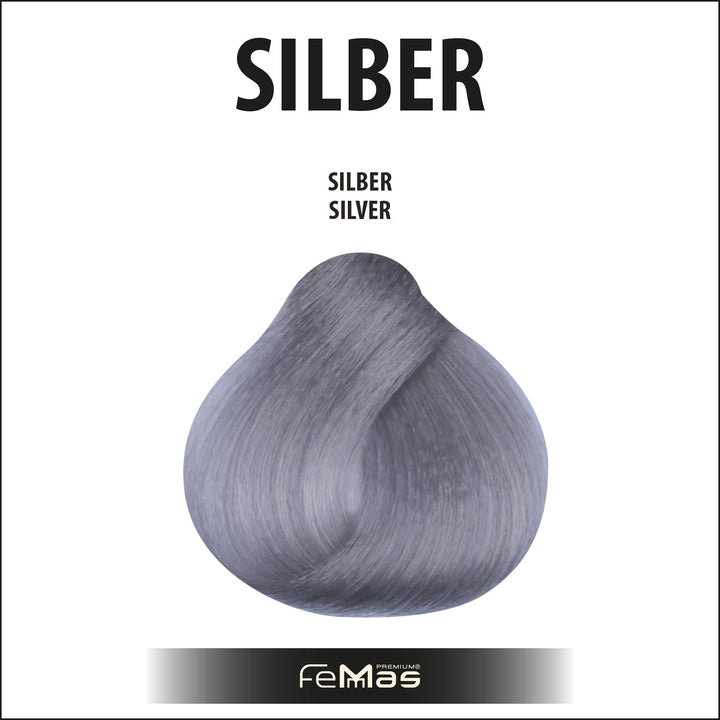FemMas Haarfarbe 100 ml - Silber Pure & Mix