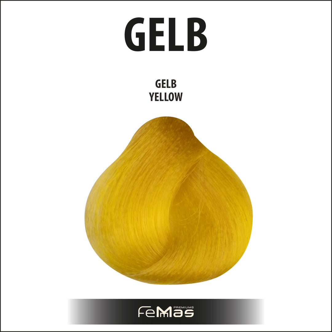 FemMas Haarfarbe 100 ml -  Gelb Pure & Mix