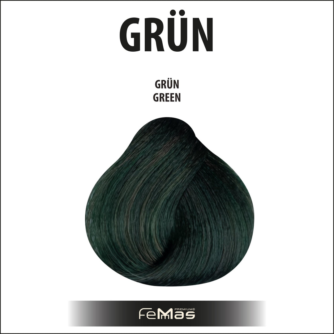 FemMas Haarfarbe 100 ml -  Grün Pure & Mix