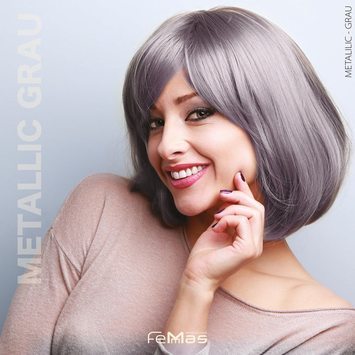 FemMas Haarfarbe 100 ml - Grau Metallic