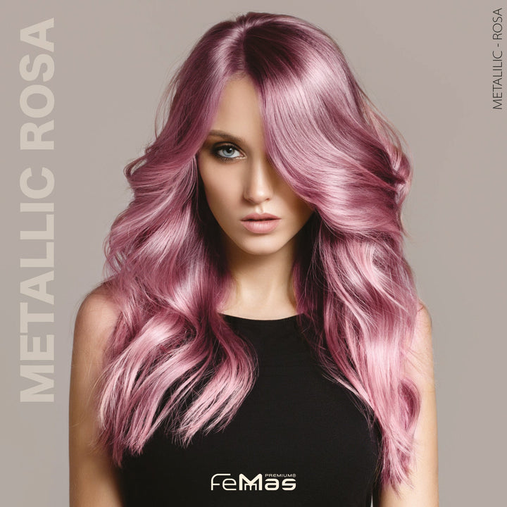 FemMas Haarfarbe 100 ml - Rosa Metallic