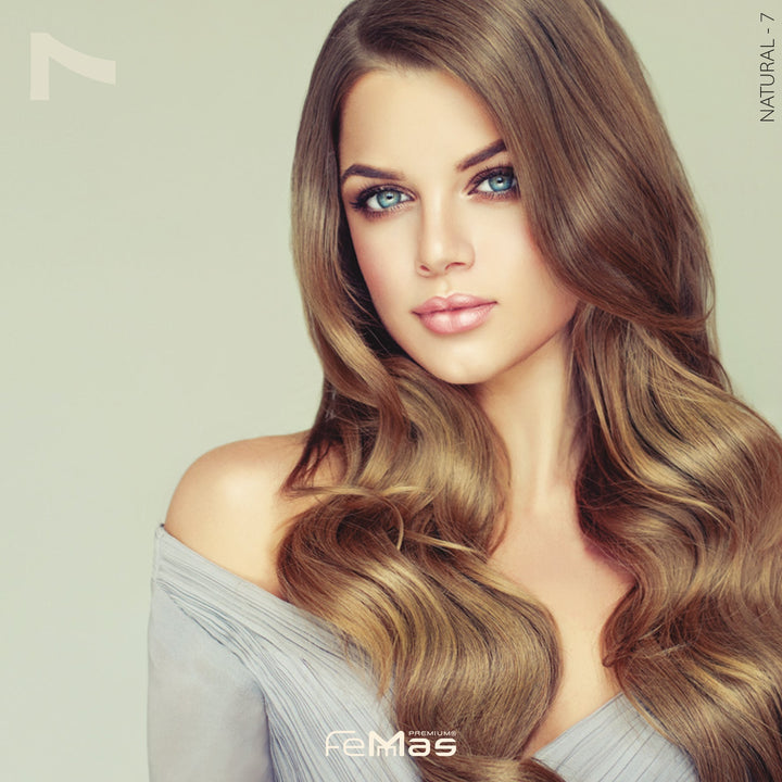 FemMas Haarfarbe 100 ml - Mittelblond (Farbcode: 7)