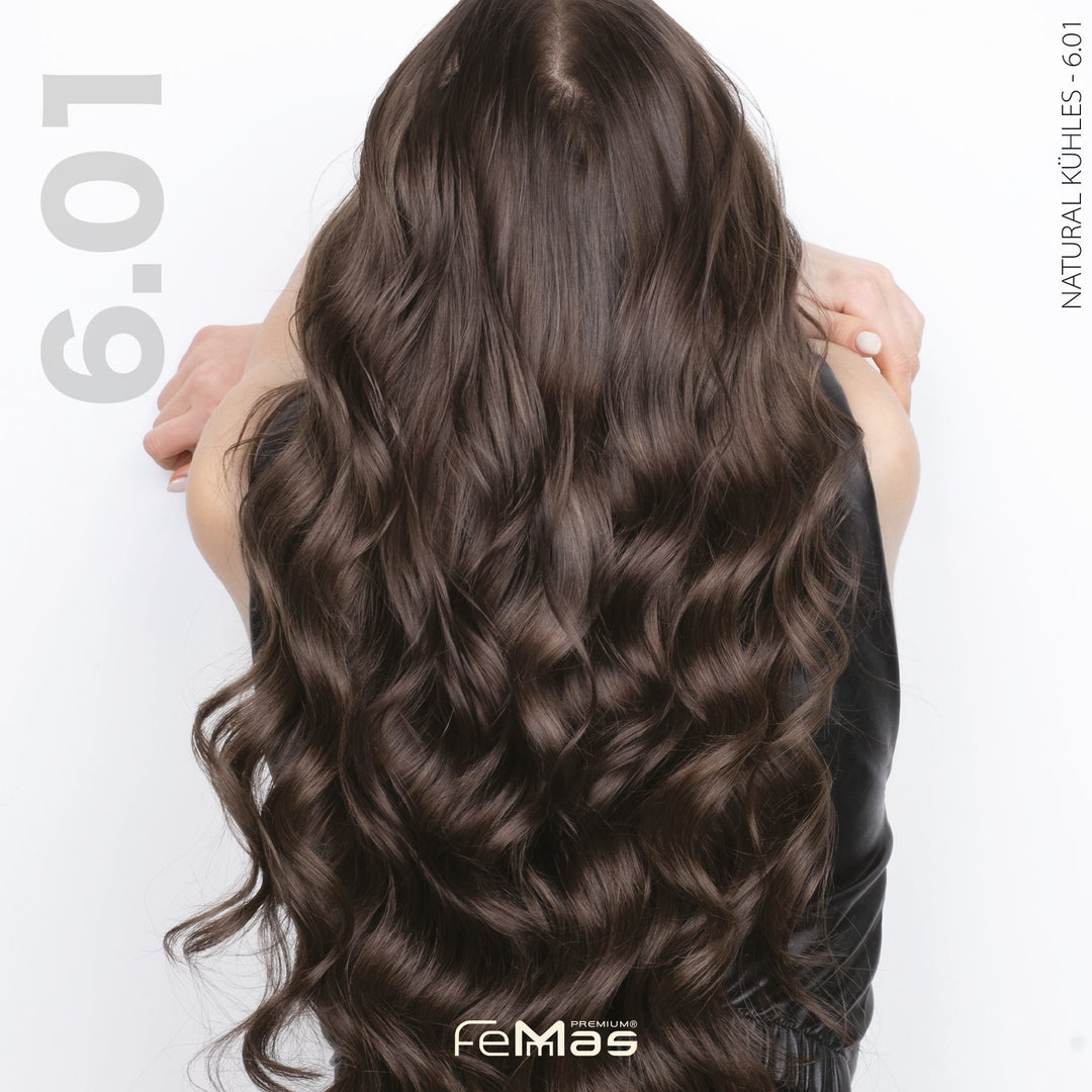 FemMas Haarfarbe 100 ml - Kühles Dunkelblond (Farbcode: 6.01)