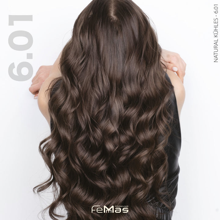 FemMas Haarfarbe 100 ml - Kühles Dunkelblond (Farbcode: 6.01)