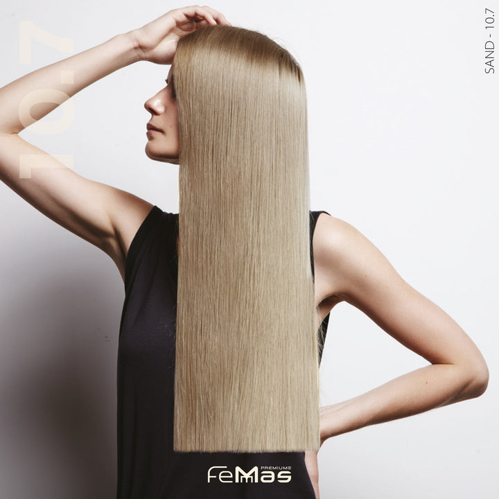 FemMas Haarfarbe 100 ml - Lichtblond Sand (Farbcode: 10.7)