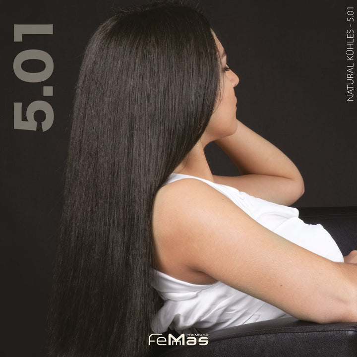 FemMas Haarfarbe 100 ml - Kühles Hellbraun (Farbcode: 5.01)
