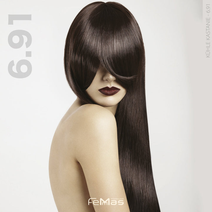 FemMas Haarfarbe 100 ml - Dunkelblond Kühle Kastanie (Farbcode: 6.91)