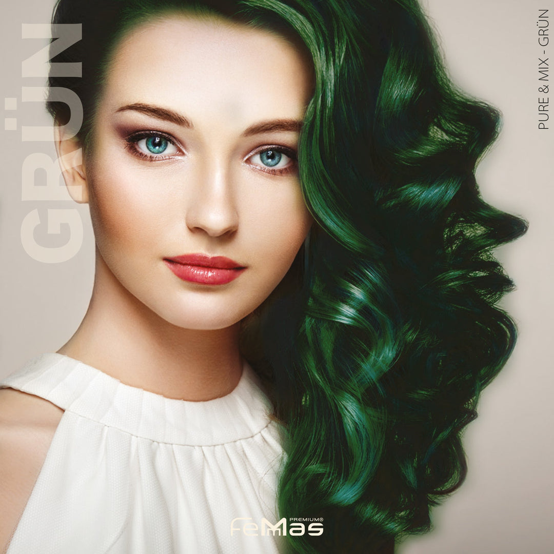 FemMas Haarfarbe 100 ml -  Grün Pure & Mix