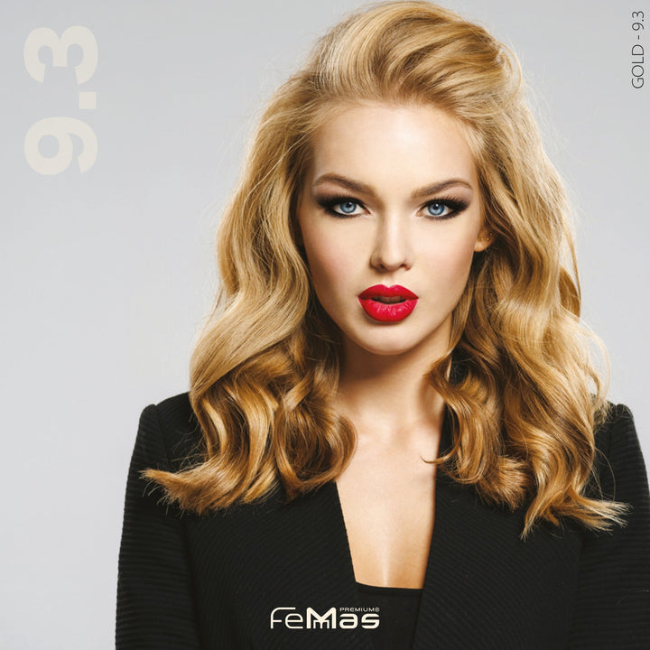 FemMas Haarfarbe 100 ml -  Sehr Hellblond Gold (Farbcode: 9.3)