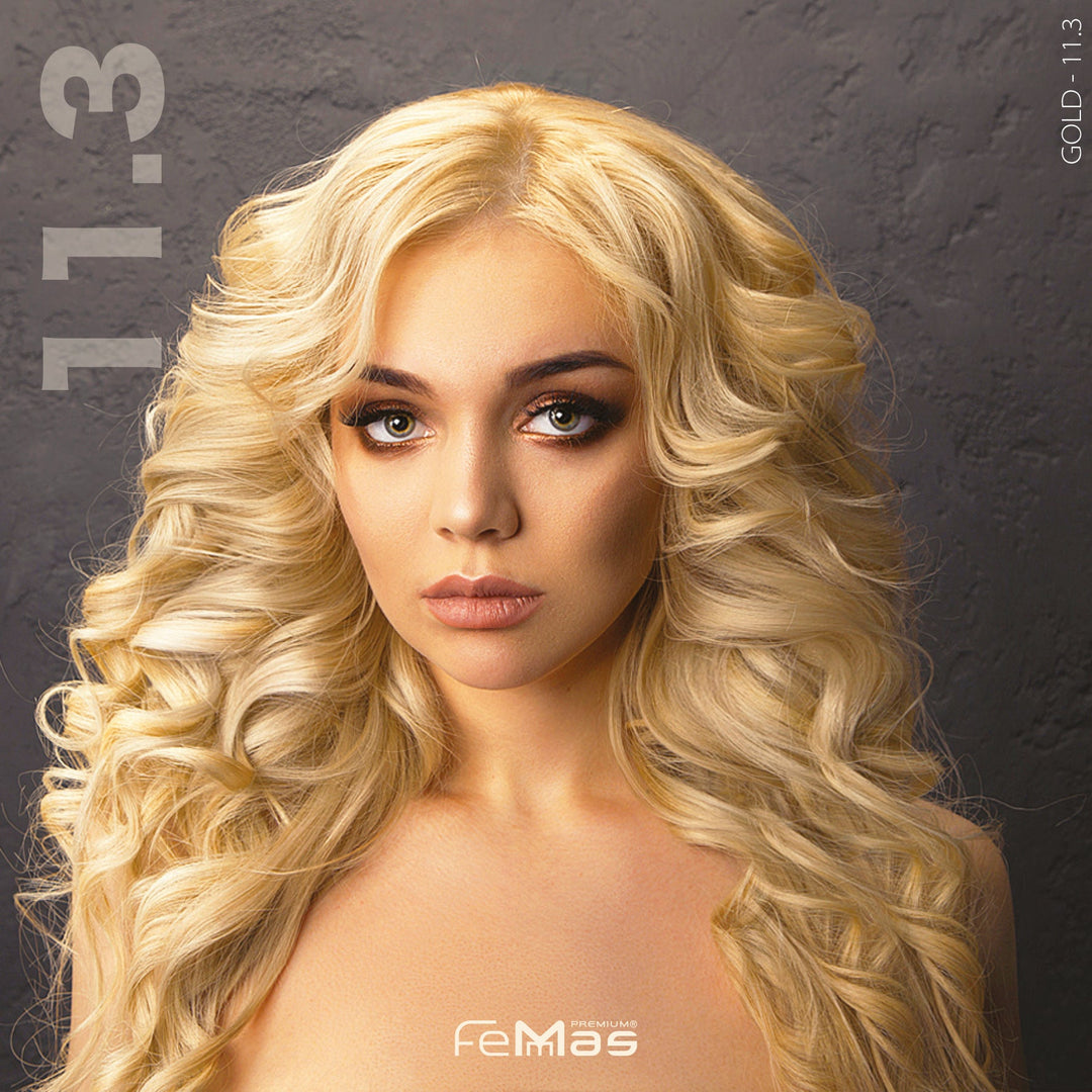FemMas Haarfarbe 100 ml -  Platinblond Gold (Farbcode: 11.3)