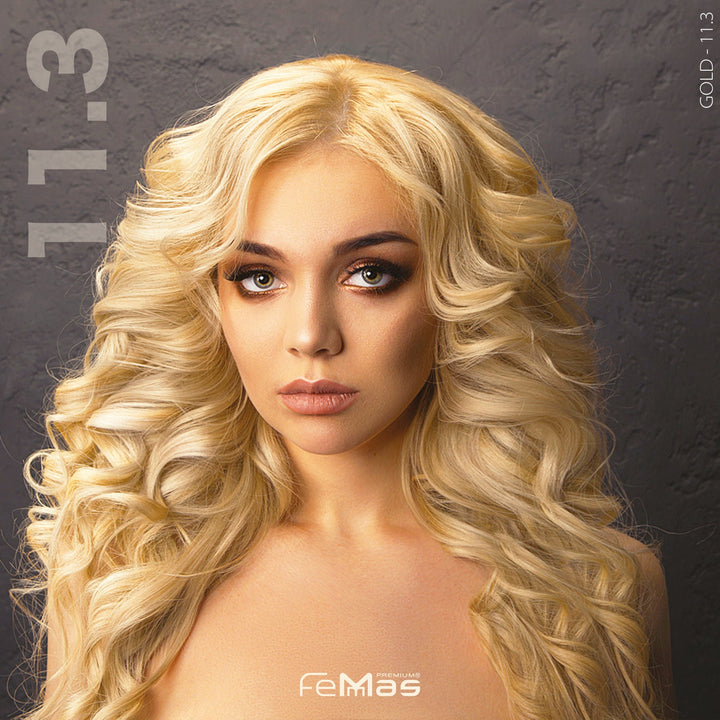FemMas Haarfarbe 100 ml -  Platinblond Gold (Farbcode: 11.3)