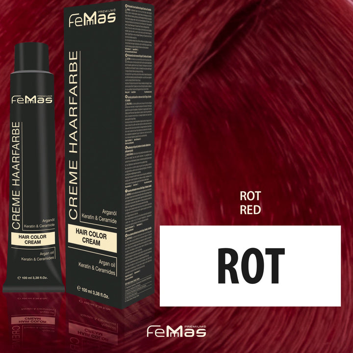 FemMas Haarfarbe 100 ml - Rot Pure & Mix