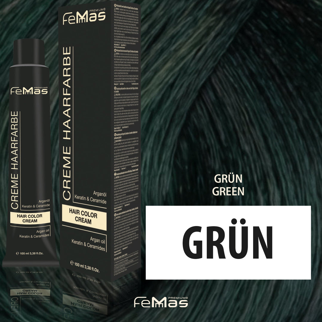 FemMas Haarfarbe 100 ml -  Grün Pure & Mix