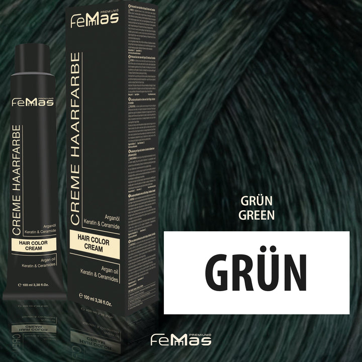 FemMas Haarfarbe 100 ml -  Grün Pure & Mix