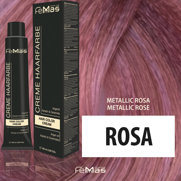 FemMas Haarfarbe 100 ml - Rosa Metallic