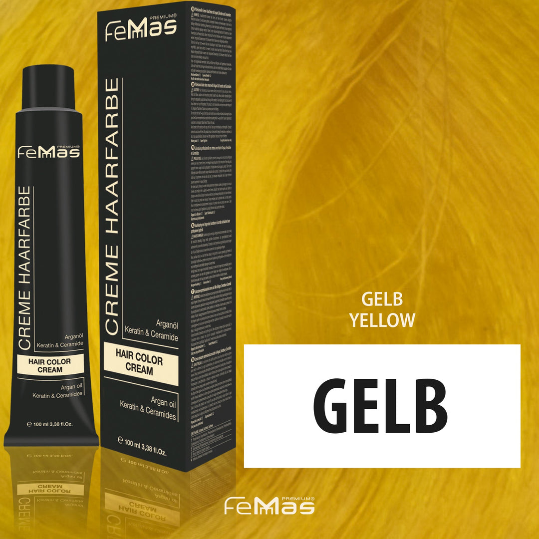 FemMas Haarfarbe 100 ml -  Gelb Pure & Mix
