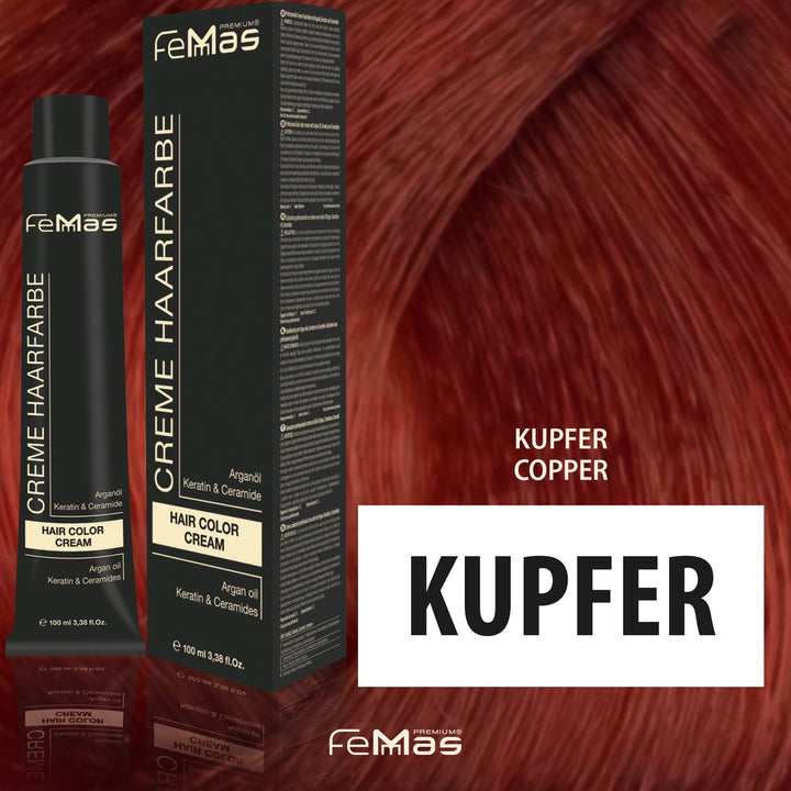 FemMas Haarfarbe 100 ml -  Kupfer Pure & Mix