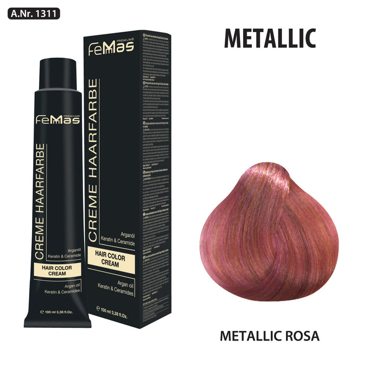 FemMas Haarfarbe 100 ml - Rosa Metallic