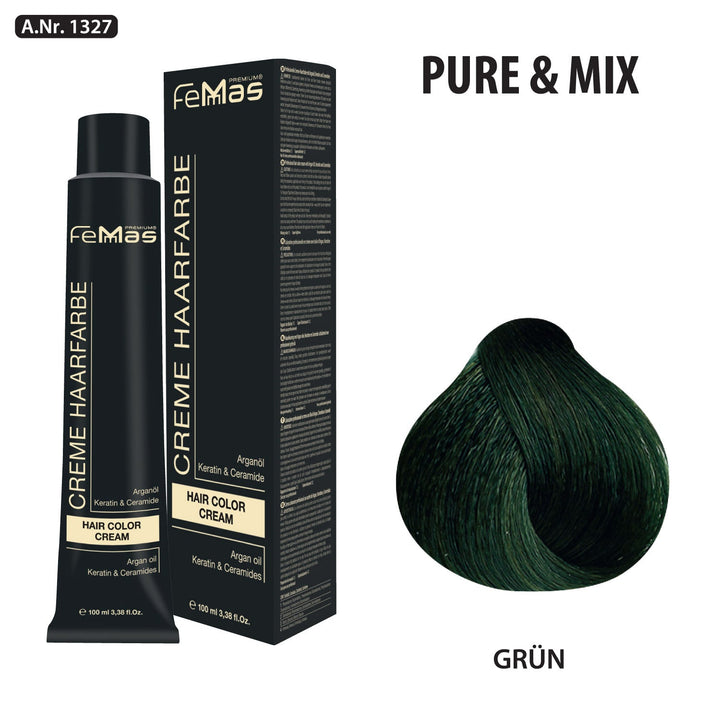 FemMas Haarfarbe 100 ml -  Grün Pure & Mix