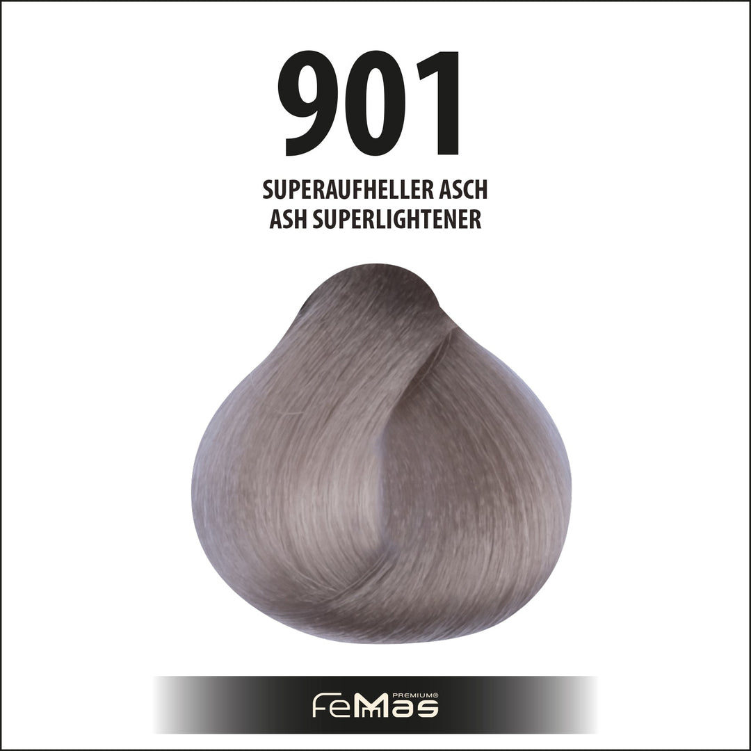 FemMas Haarfarbe 100 ml - Spezial Blond Asch (Farbcode: 901)