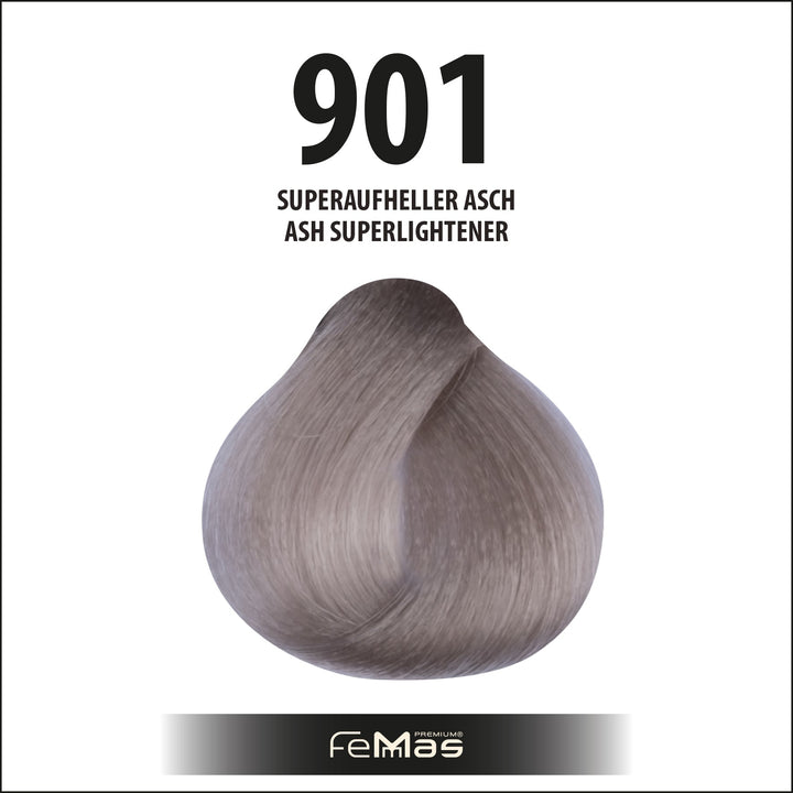 FemMas Haarfarbe 100 ml - Spezial Blond Asch (Farbcode: 901)