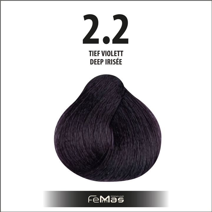 FemMas Haarfarbe 100 ml - Tief Violett (Farbcode: 2.2)