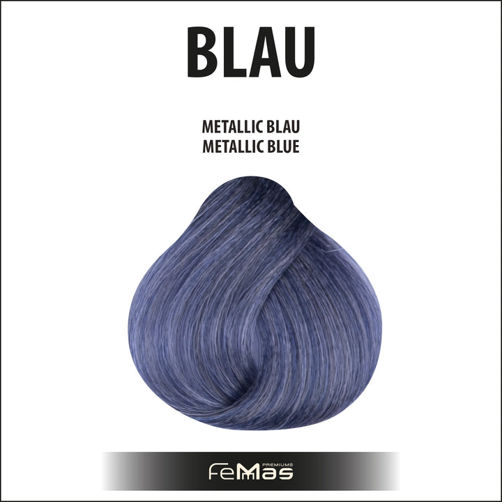 FemMas Haarfarbe 100 ml - Blau Metallic