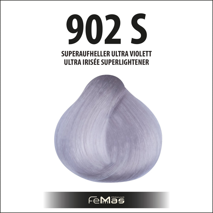 FemMas Haarfarbe 100 ml - Spezial Blond Ultra Violett (Farbcode: 902S)
