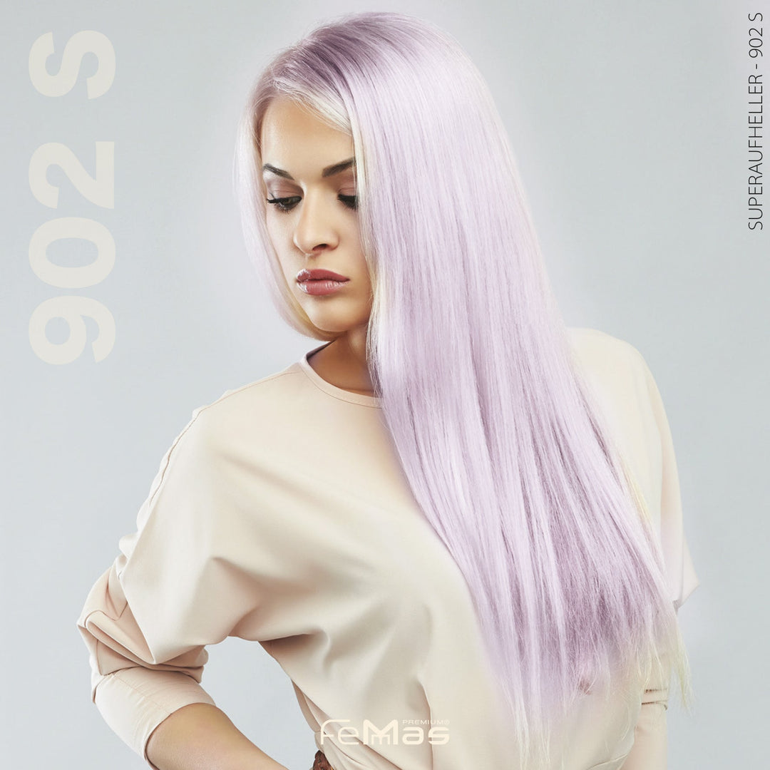 FemMas Haarfarbe 100 ml - Spezial Blond Ultra Violett (Farbcode: 902S)