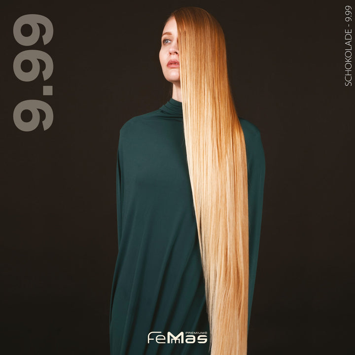 FemMas Haarfarbe 100 ml - Sehr Hellblond Schokolade Intensiv (Farbcode: 9.99)
