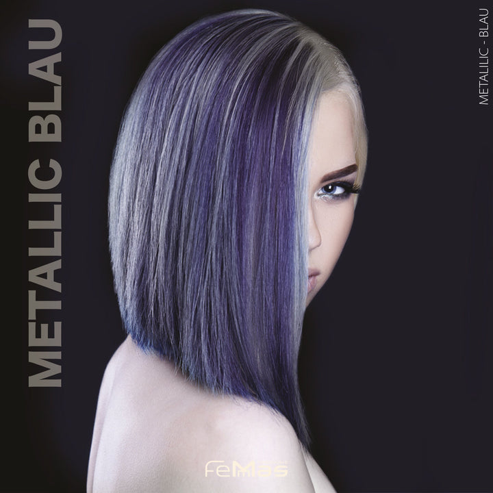 FemMas Haarfarbe 100 ml - Blau Metallic