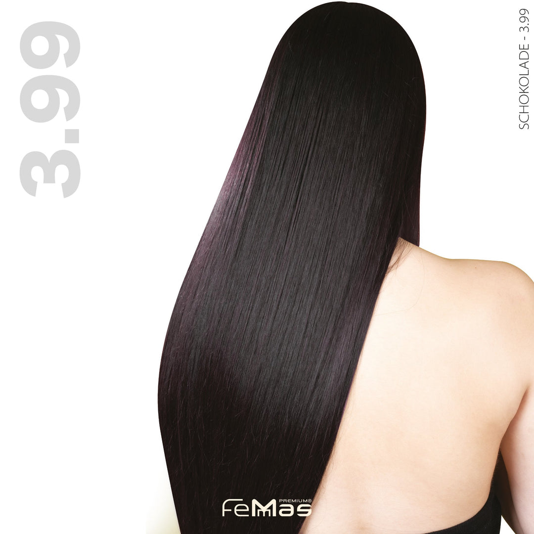 FemMas Haarfarbe 100ml - Dunkelbraun Schokolade Intensiv (Farbcode: 3.99)
