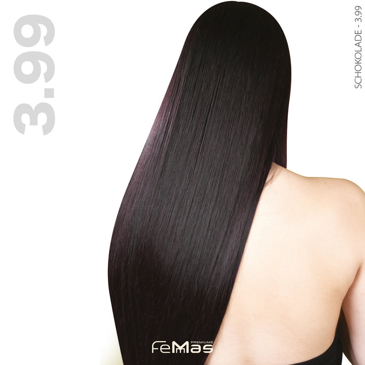 FemMas Haarfarbe 100ml - Dunkelbraun Schokolade Intensiv (Farbcode: 3.99)