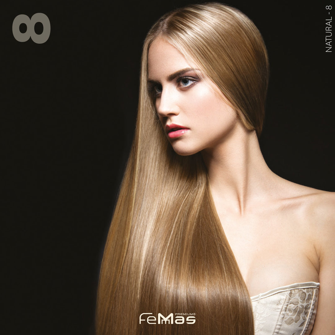 FemMas Haarfarbe 100 ml - Hellblond (Farbcode: 8)
