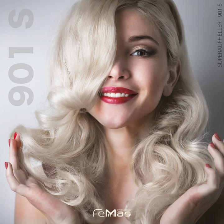 FemMas Haarfarbe 100 ml - Spezial Blond Ultra Asch (Farbcode: 901S)