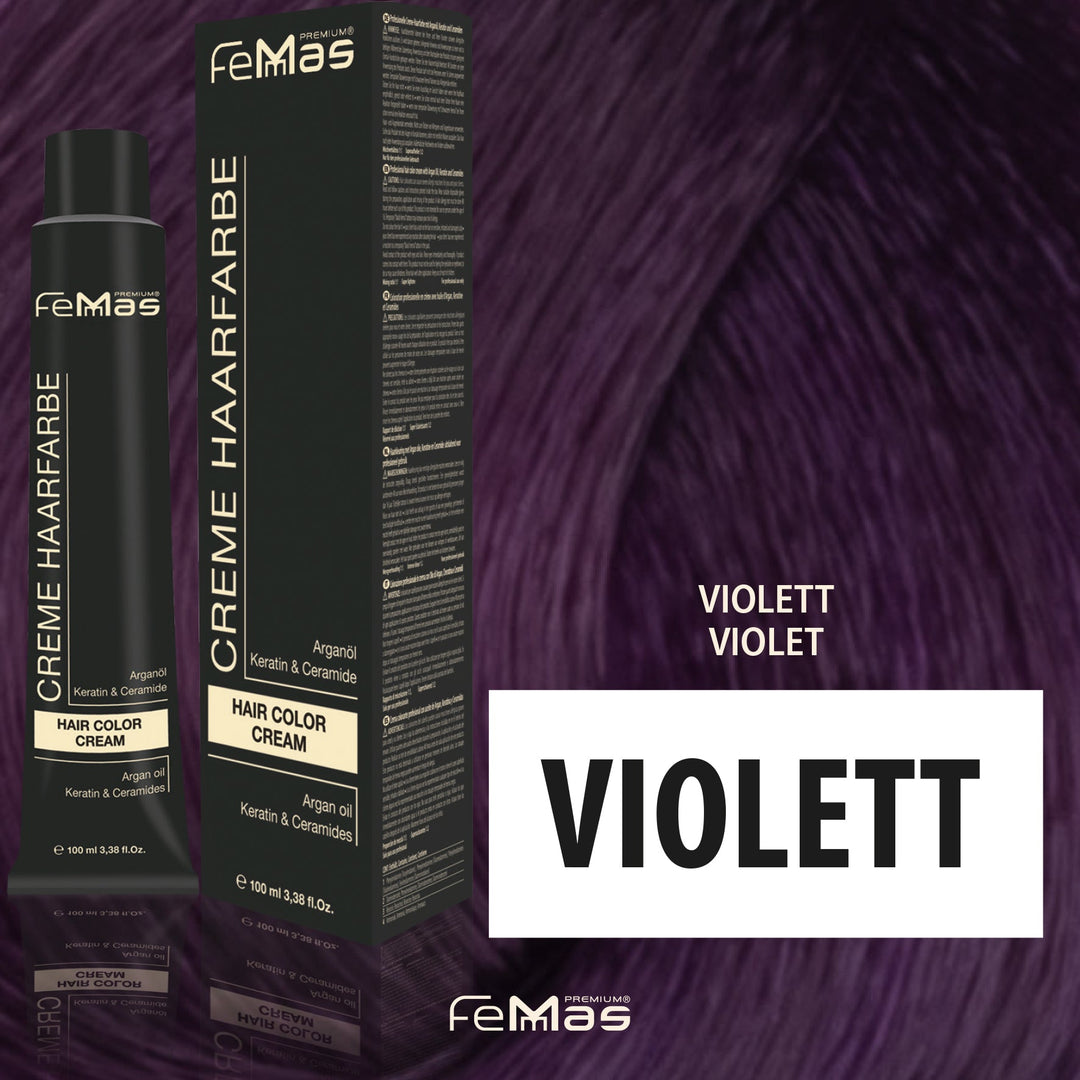 FemMas Haarfarbe 100 ml - Violett Pure & Mix