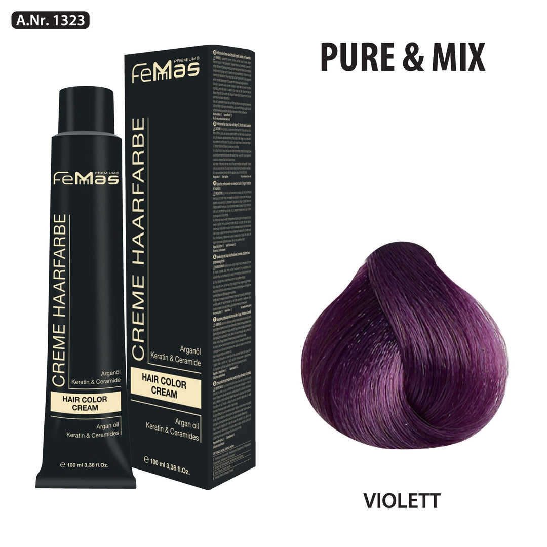 FemMas Haarfarbe 100 ml - Violett Pure & Mix