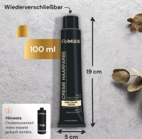FemMas Haarfarbe 100 ml - Mittelblond Kupfer Intensiv (Farbcode: 7.44)